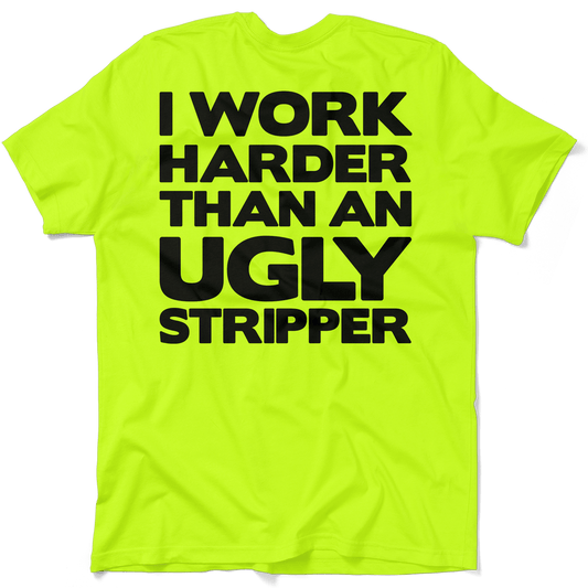 Work Harder - Safety Yellow T-Shirt