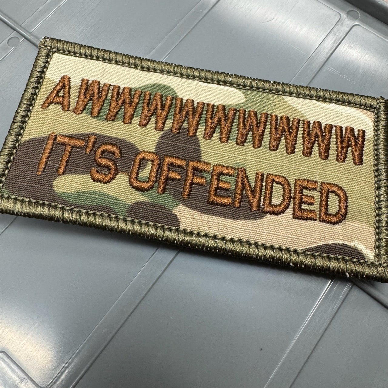 As Seen on Socials - Awwwwwwwww It's Offended - 2x4 Patch - Multicam w/Spice