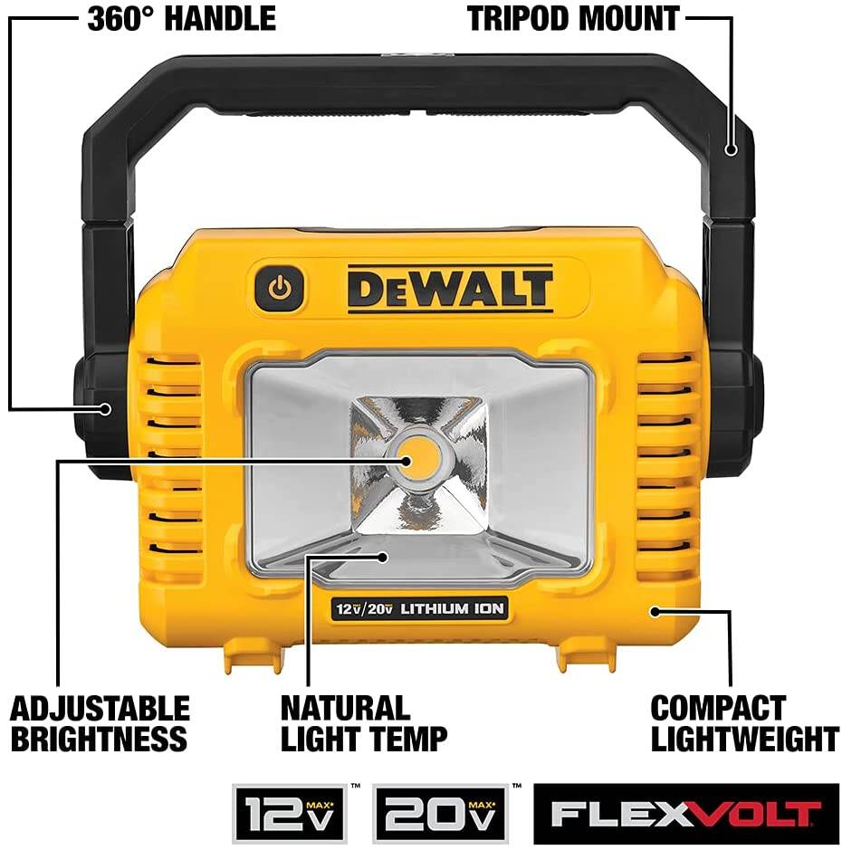 DEWALT 12V/20V MAX* Work Light, LED, Compact, (Tool Only)