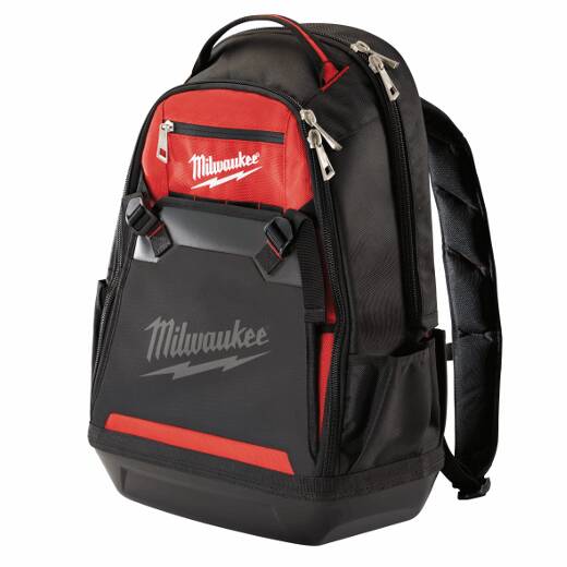 Milwaukee Denier 35 Pocket Jobsite Backpack w/ Laptop Sleeve and Molded Plastic Base